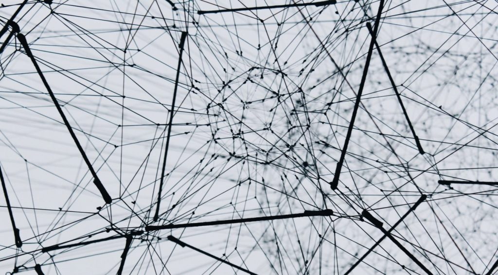Network of interlocking wires